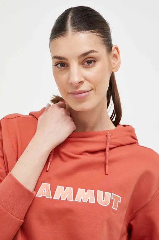 różowy Mammut bluza ML Hoody Logo
