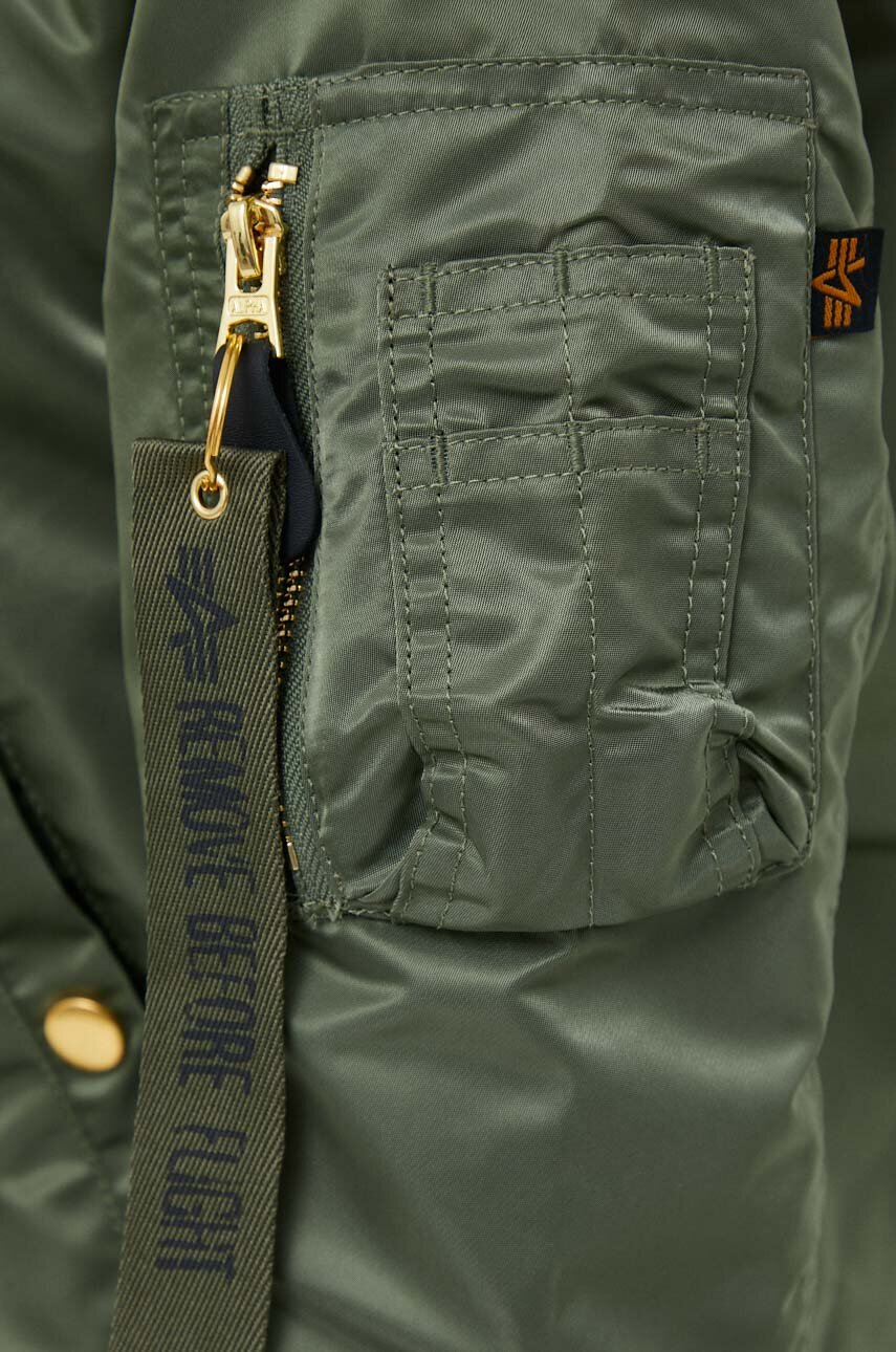 Bunda Alpha Industries MA-1 VF LW dámska, béžová farba, prechodná