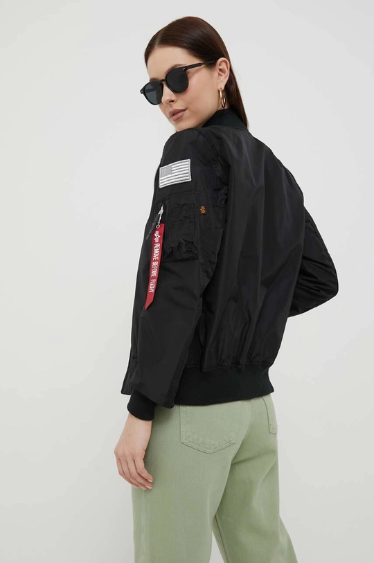 czarny Alpha Industries kurtka bomber dwustronna MA-1 TT NASA REVERSIBLE WMN