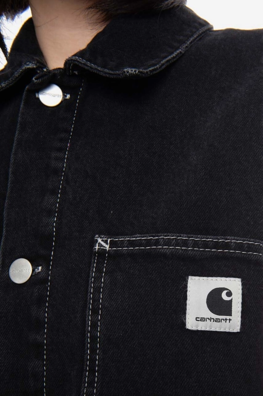 black Carhartt WIP cotton denim jacket