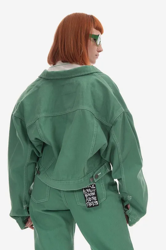зелёный Джинсовая куртка KSUBI Cropped