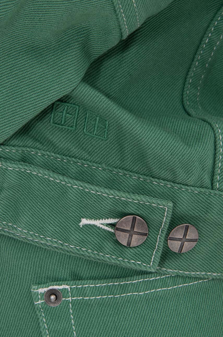 KSUBI denim jacket Cropped women's green color buy on PRM