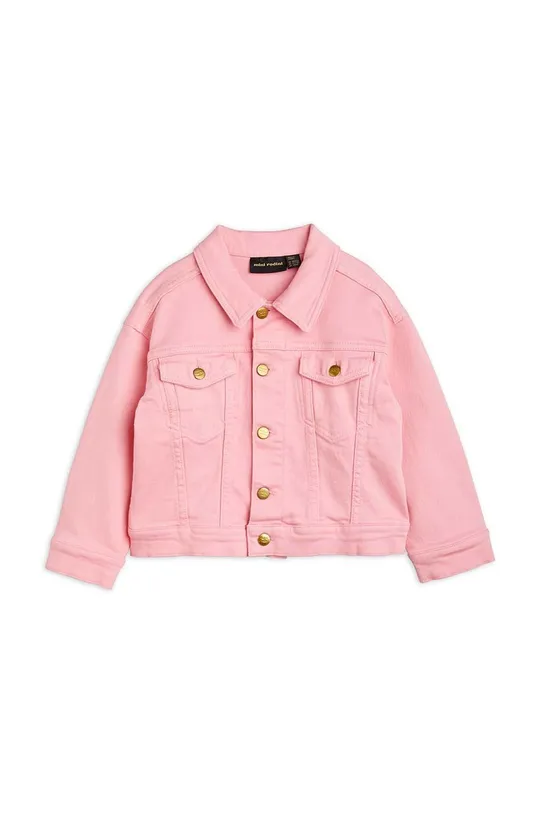 рожевий Бавовняна джинсова куртка Mini Rodini Для дівчаток