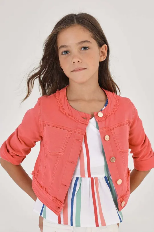 roza Dječja traper jakna Mayoral Za djevojčice