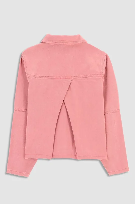 Дитяча джинсова куртка Coccodrillo рожевий