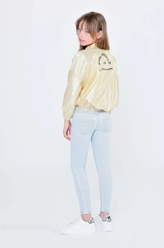 золотой Детская куртка-бомбер Karl Lagerfeld Для девочек