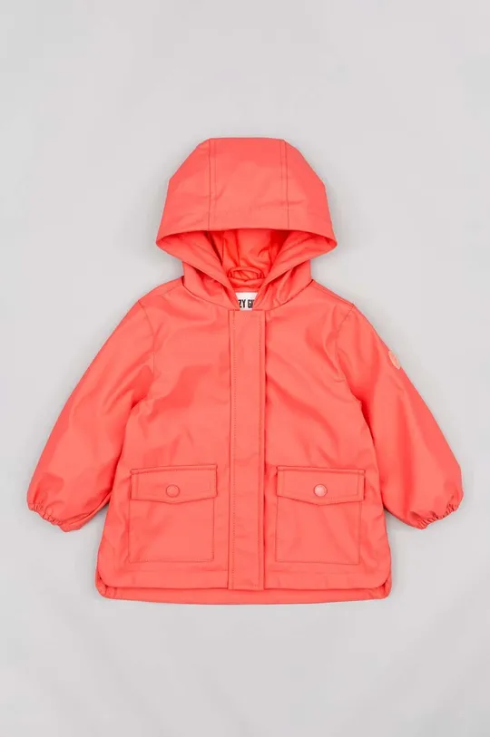oranžová Detská bunda zippy Dievčenský