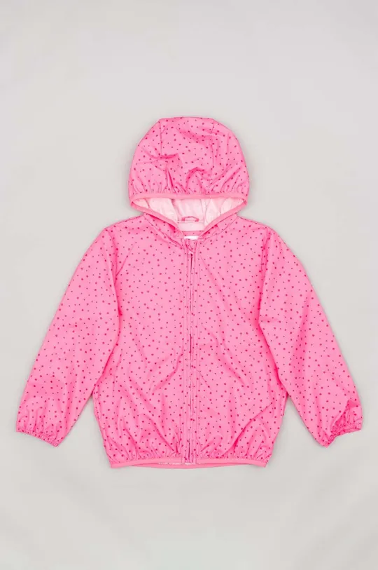 ružová Detská bunda zippy Dievčenský
