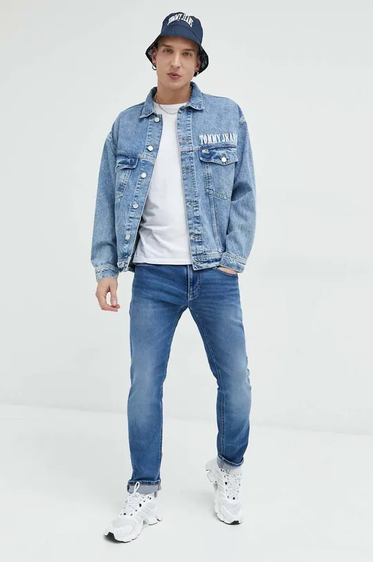 Джинсова куртка Tommy Jeans блакитний