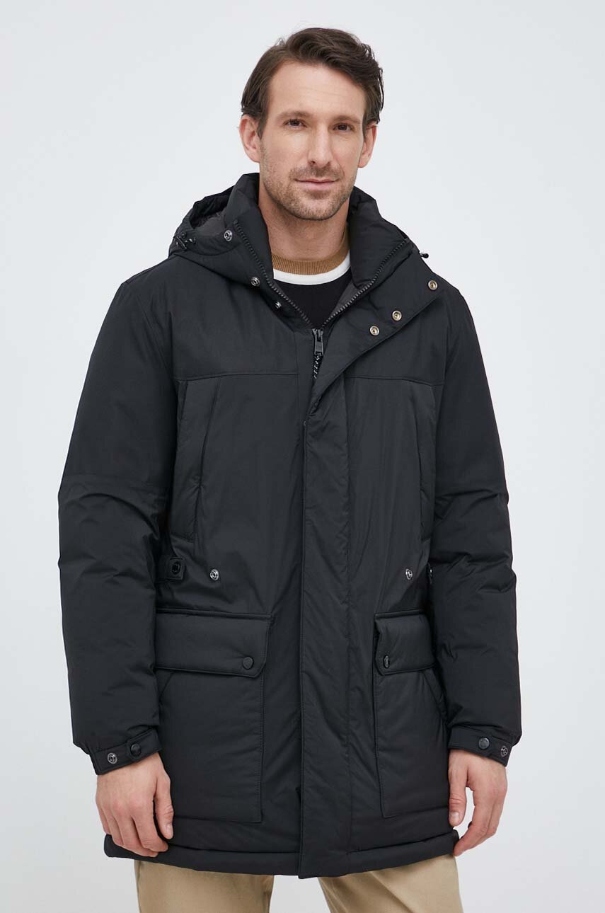 BOSS kurtka męska kolor czarny zimowa | Answear.com
