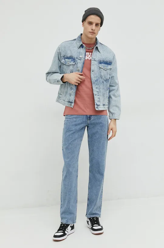 Джинсова куртка Karl Lagerfeld Jeans блакитний