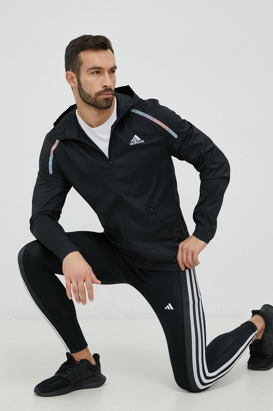 Μπουφάν adidas Performance μαύρο