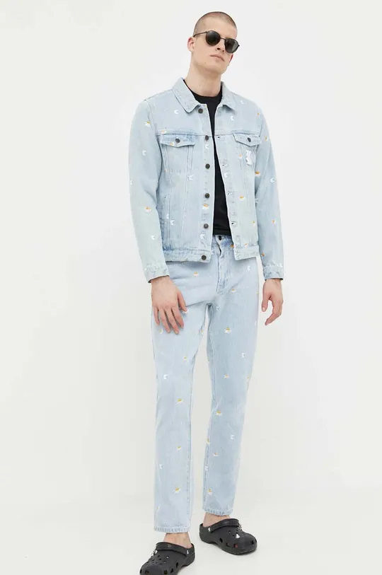 Karl Kani kurtka jeansowa niebieski