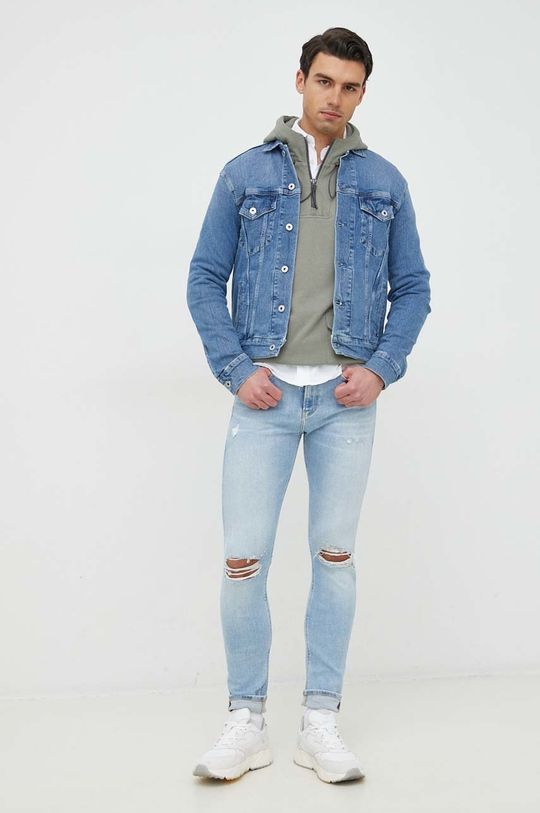 Pepe Jeans kurtka jeansowa Pinner niebieski