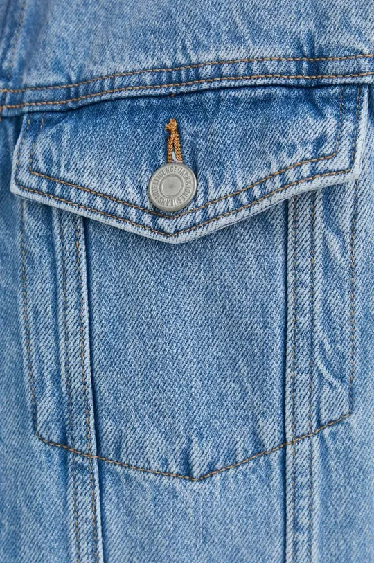 niebieski Jack & Jones kurtka jeansowa JJIJEAN