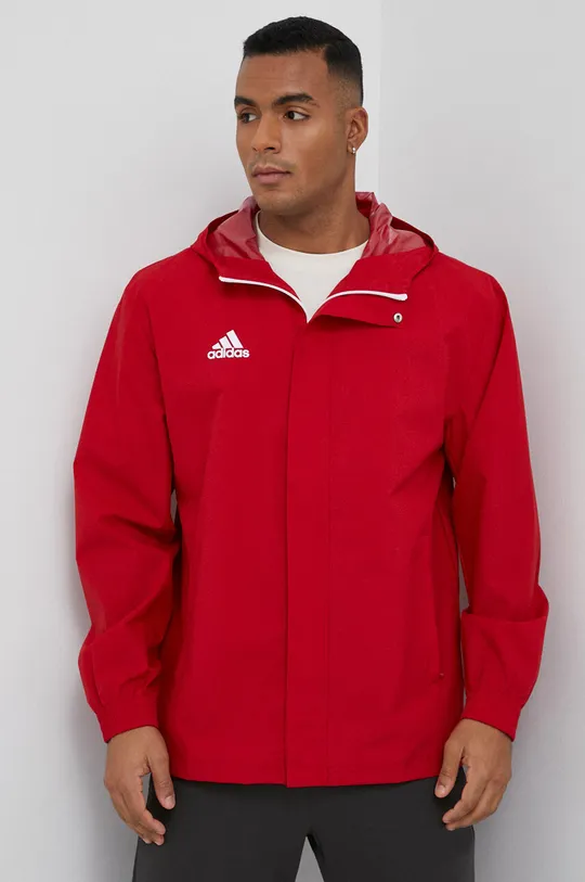 rosso adidas Performance giacca antivento Entrada 22 Uomo