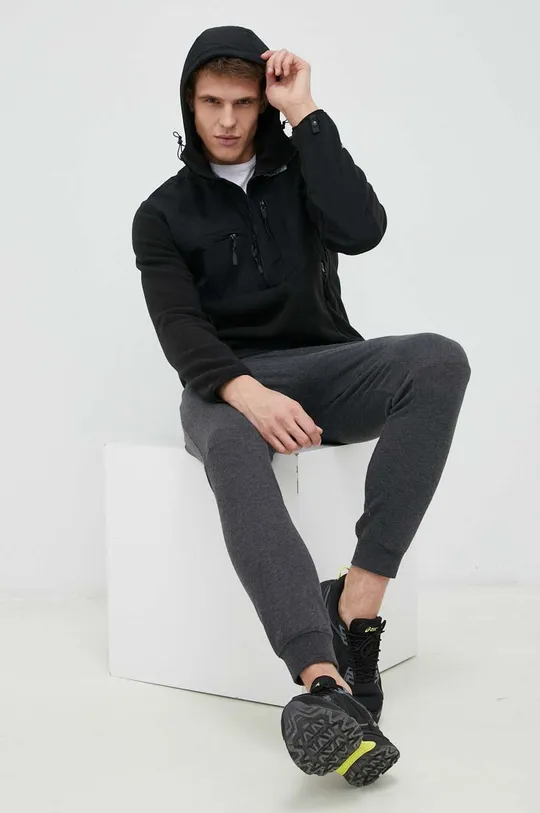 The North Face sportos pulóver Denali ANORAK fekete