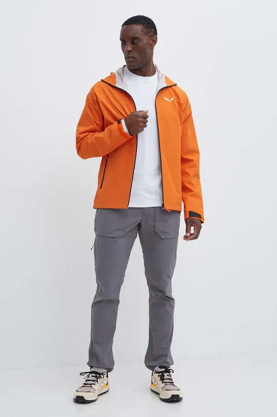 Куртка outdoor Salewa Puez Aqua 4 PTX 2.5L помаранчевий