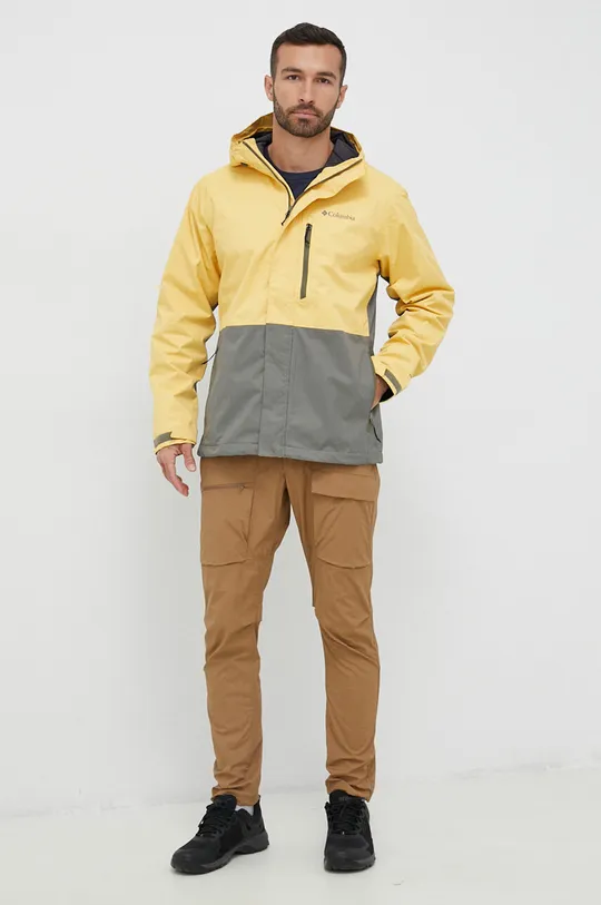 Columbia kurtka outdoorowa Hikebound żółty