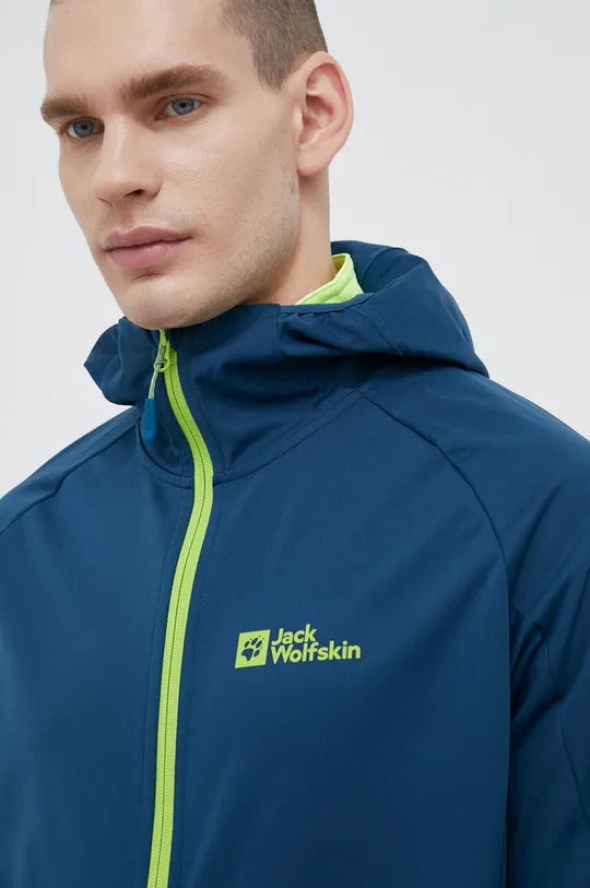 kék Jack Wolfskin szabadidős kabát Feldberg Hoody