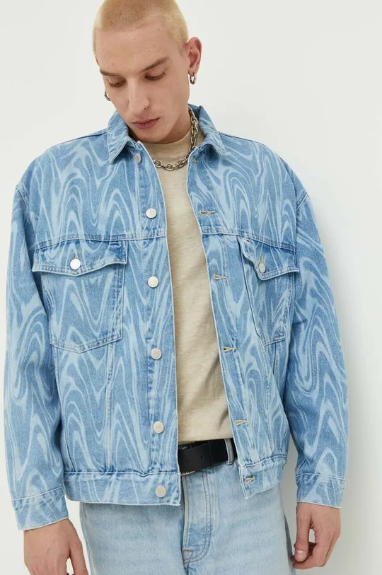 modrá Rifľová bunda Tommy Jeans