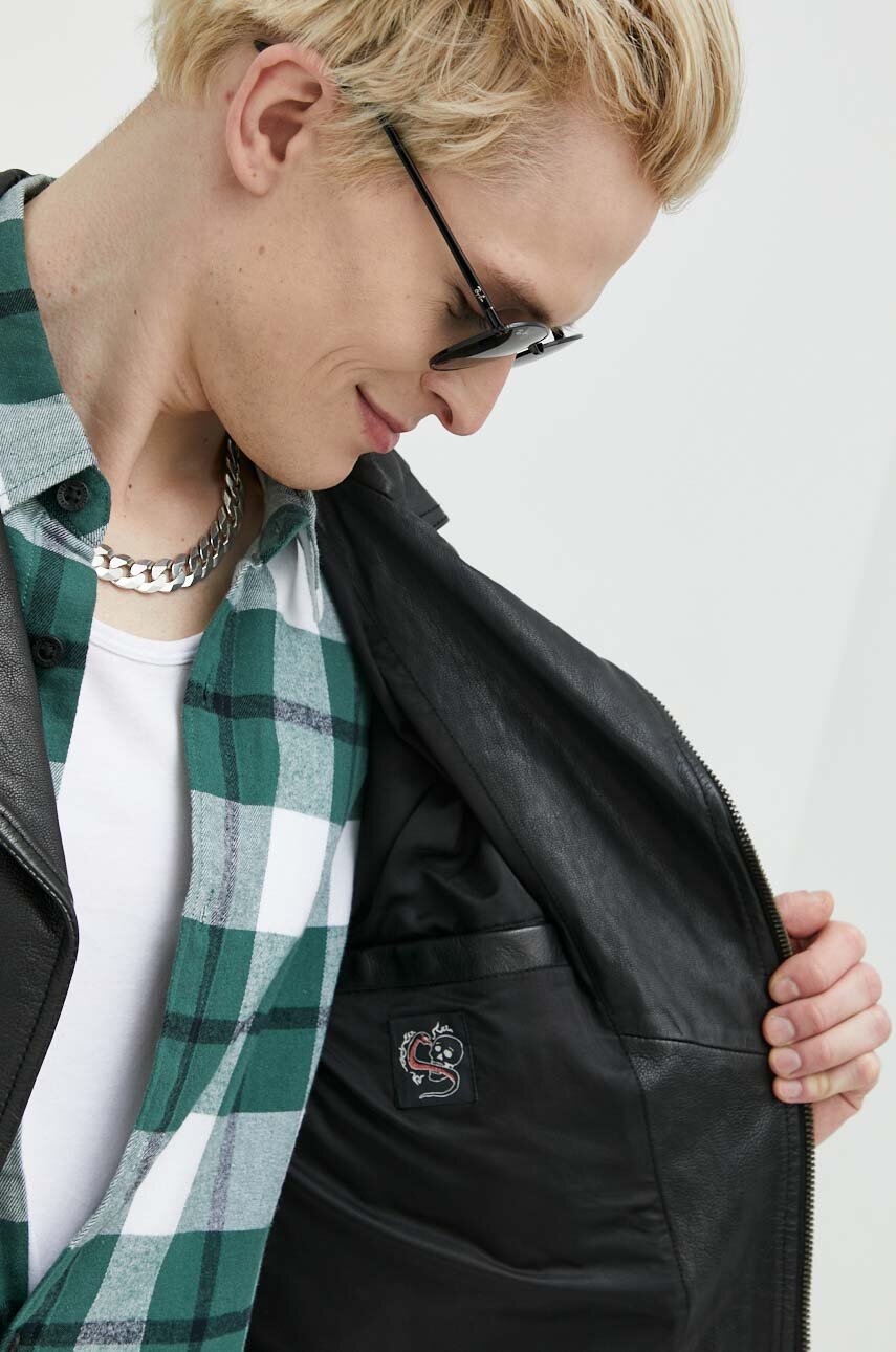 Superdry ramoneska skórzana