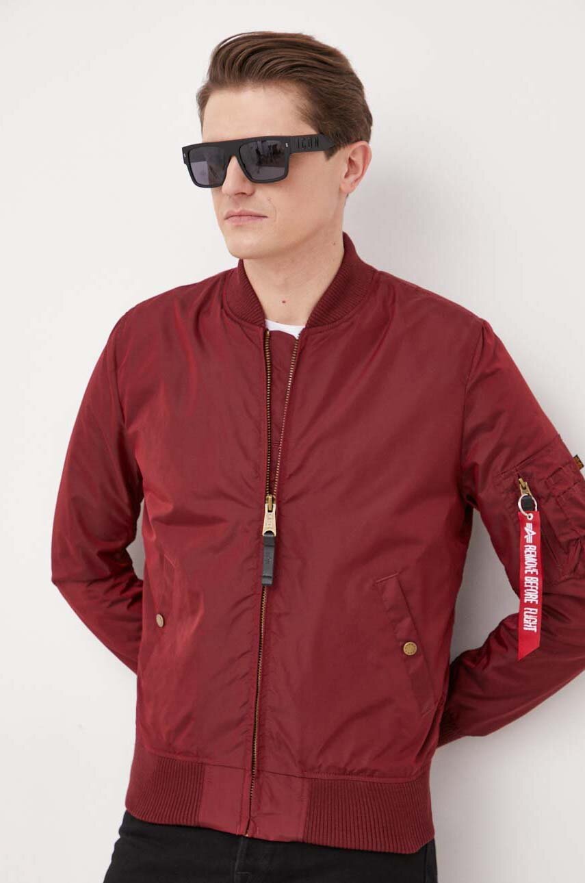 Alpha industries maroon bomber Clearance