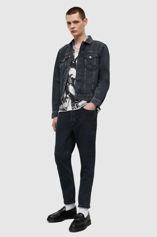 AllSaints kurtka jeansowa MONZA JACKET <p>Materiał zasadniczy: 100 % Bawełna</p>