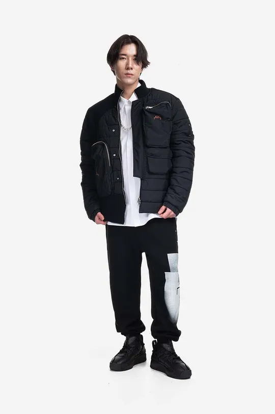 Bunda A-COLD-WALL* Asymmetric Padded Jacket čierna