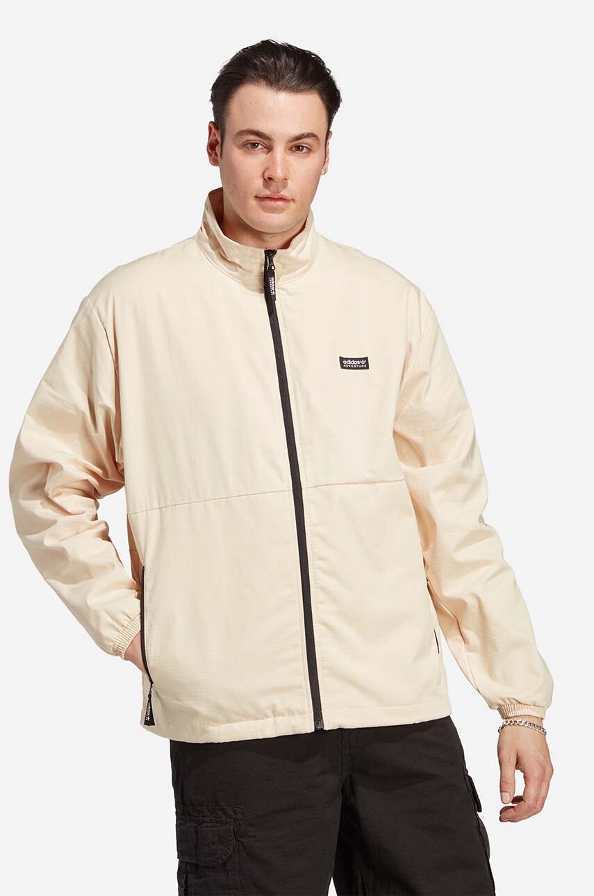 béžová Bunda adidas Originals Adventure Nature Awakening Windbreaker Pánsky