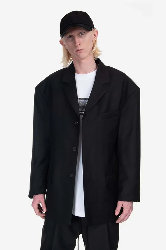 čierna Vlnená bunda 032C Orion' Wool Suit Jacket Pánsky