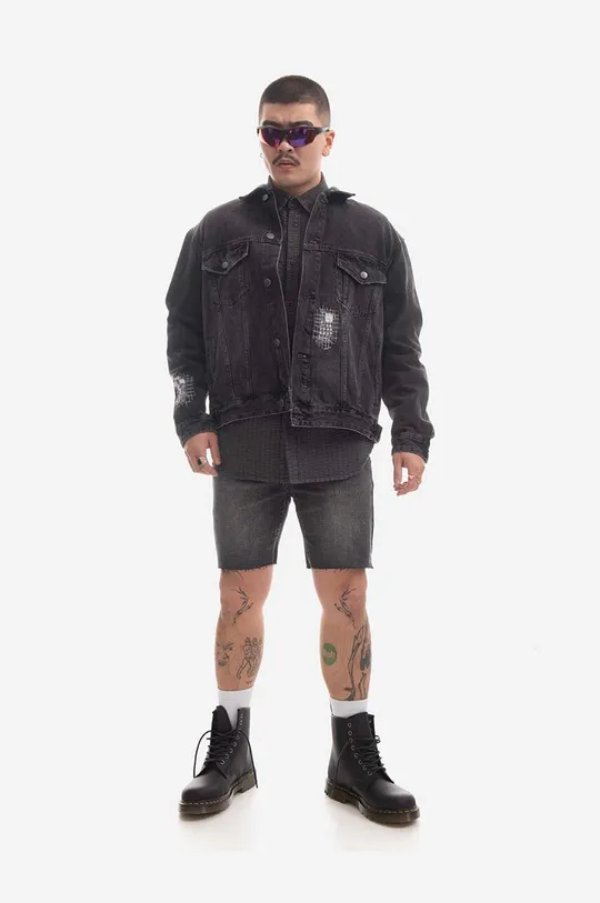 Jeans jakna KSUBI Cropped črna