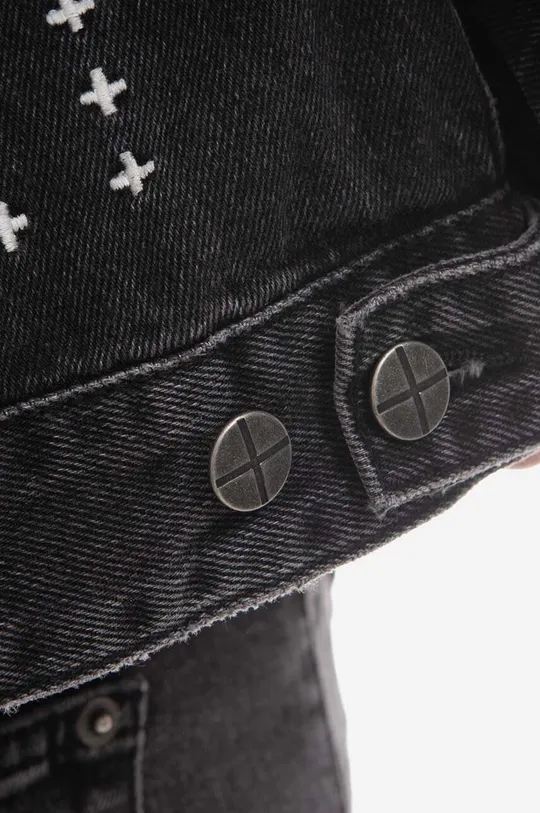 nero KSUBI giacca di jeans Cropped