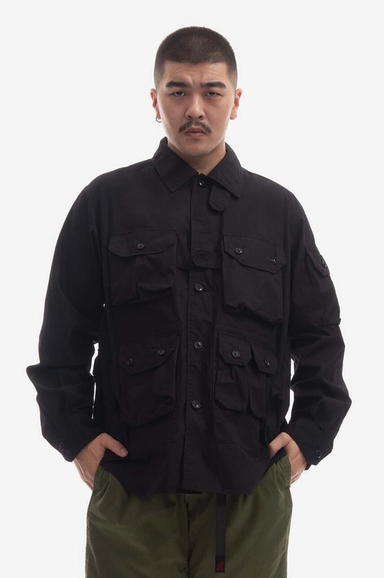 Engineered Garments jachetă de bumbac negru