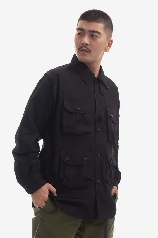 crna Pamučna jakna Engineered Garments