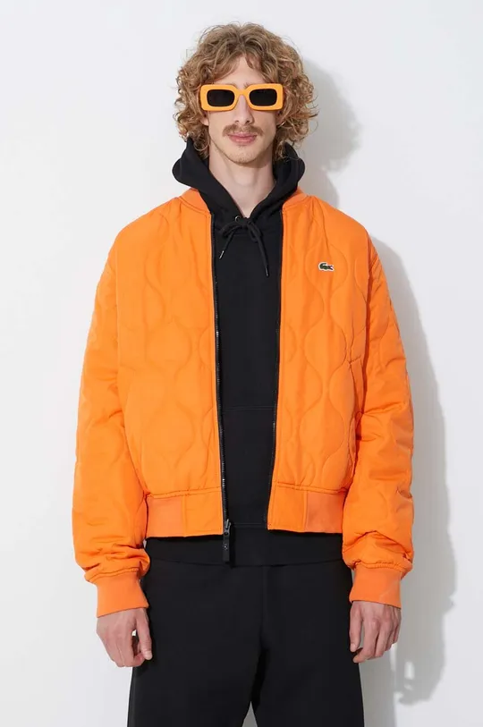 orange Lacoste reversible bomber jacket Men’s