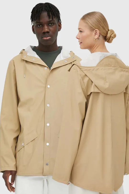 beige Rains giacca impermeabile 12010 Jacket Unisex