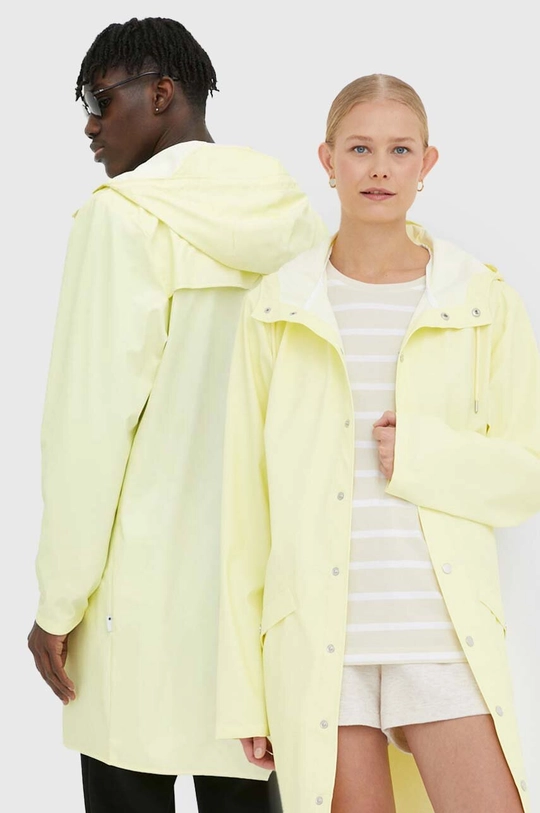 κίτρινο Αδιάβροχο μπουφάν Rains 12020 Long Jacket Unisex