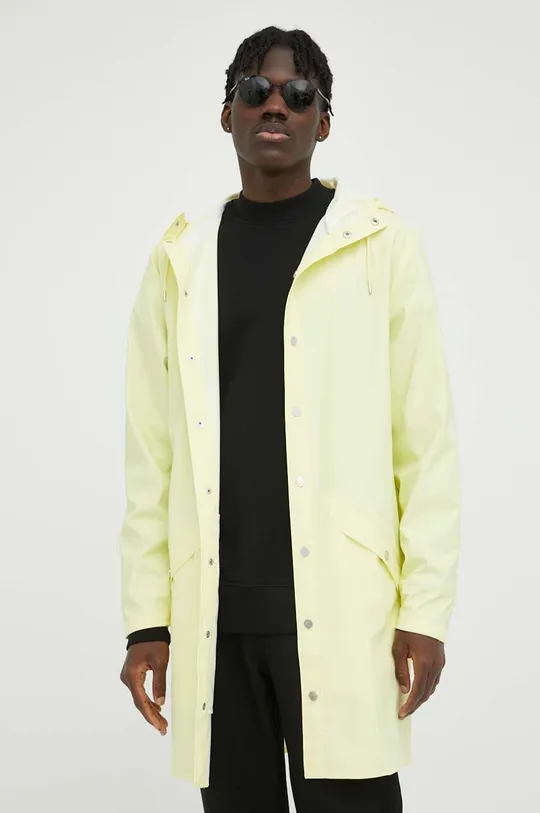 żółty Rains kurtka przeciwdeszczowa 12020 Long Jacket
