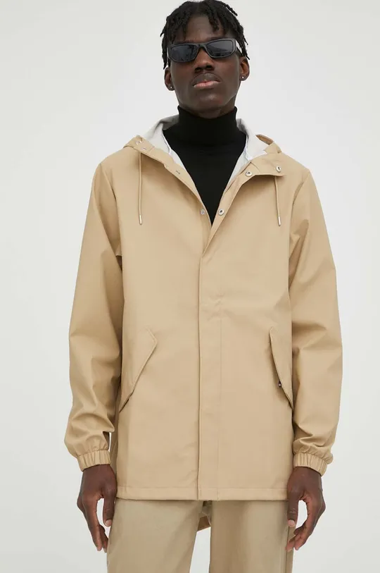 beige Rains giacca impermeabile 18010 Fishtail Jacket