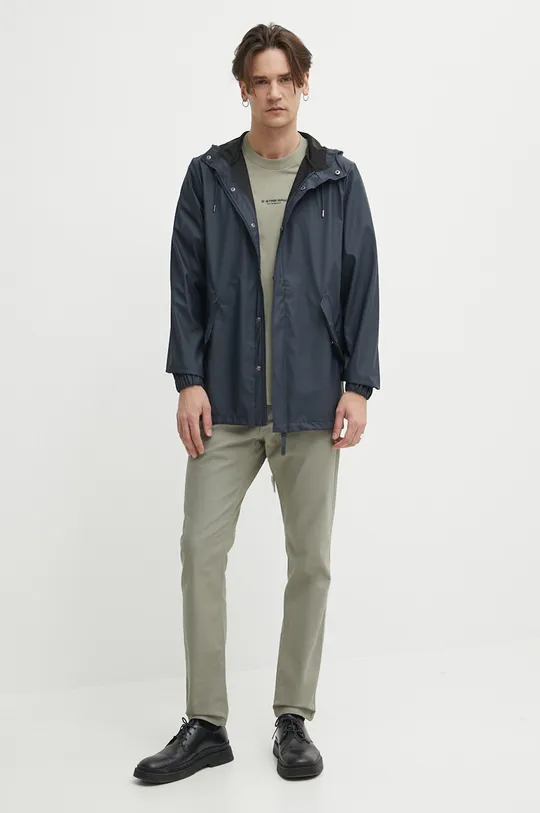 Куртка Rains 18010 Fishtail Jacket тёмно-синий