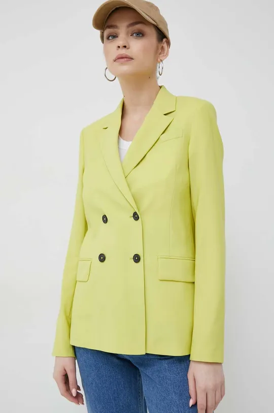 zöld PS Paul Smith gyapjú kabát Női