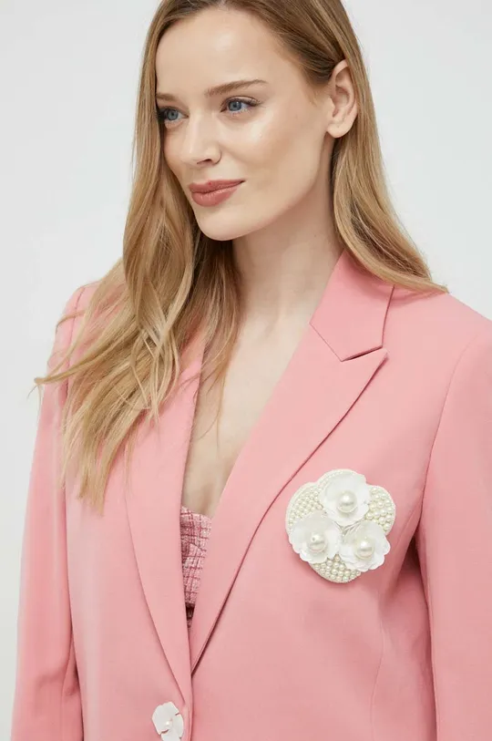 rosa Custommade blazer con aggiunta di lana Fabiana