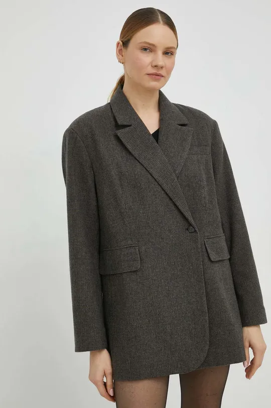 marrone Birgitte Herskind blazer con aggiunta di lana Donna