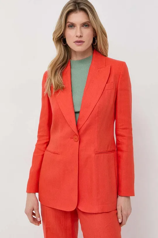 arancione Luisa Spagnoli giacca in lino Donna