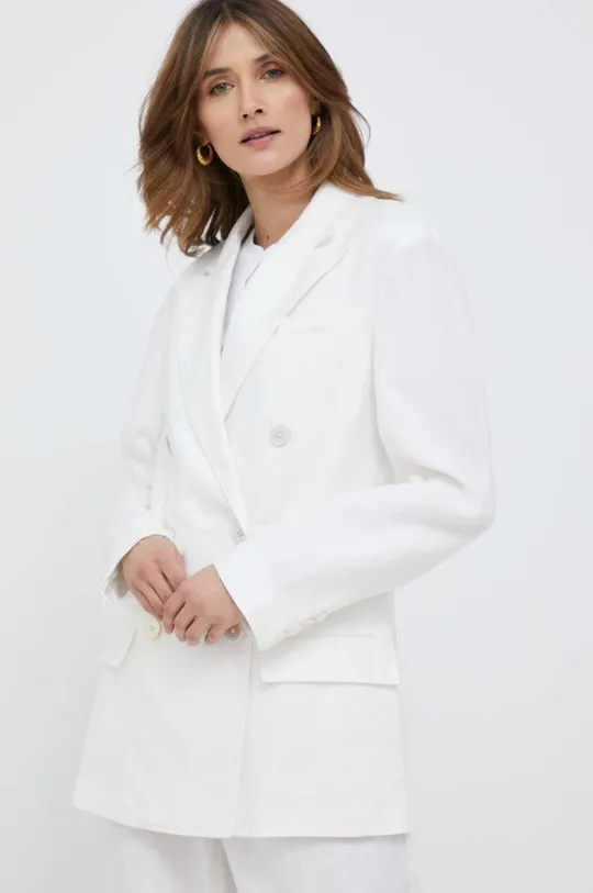 biela Ľanové sako Polo Ralph Lauren
