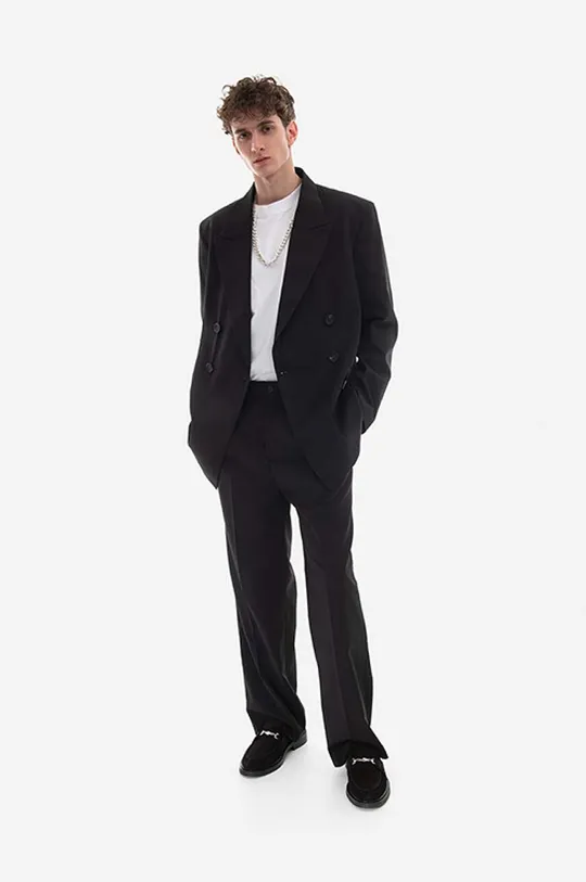 Han Kjøbenhavn sacou din lână Boxy Suit Blazer negru