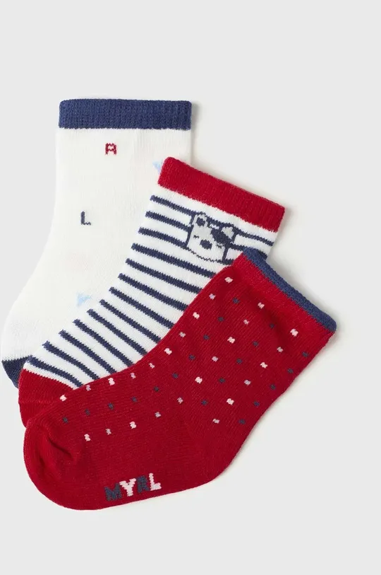 Κάλτσες μωρού Mayoral Newborn 3-pack κόκκινο