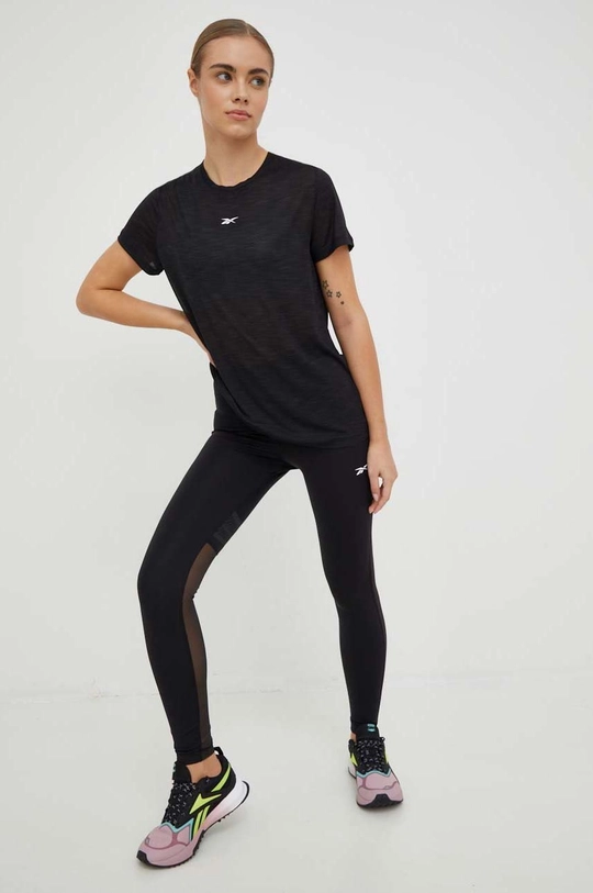 Reebok edzős legging Lux Perform fekete