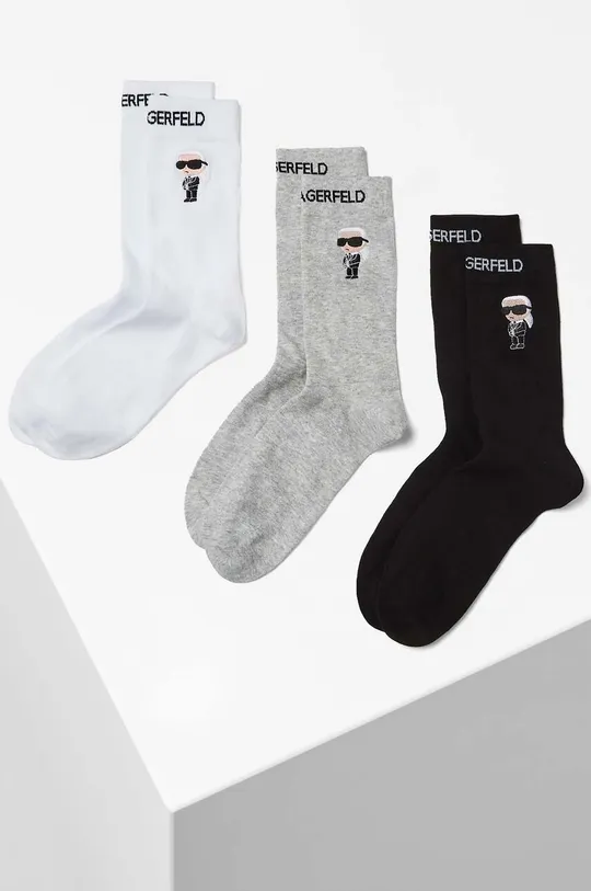 Čarape Karl Lagerfeld 3-pack Ženski